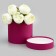 Hat box, pink, 18 x 18 cm
