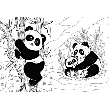 I am a big panda. Coloring inside. Shifrin E.-4