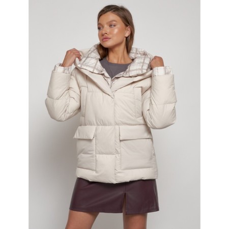 Winter jacket, size 44, beige color-20