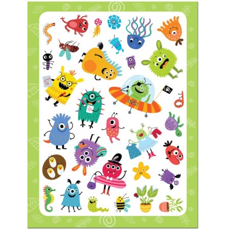 Set of stickers. Monsters-2