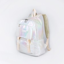 Youth backpack from lightning textiles, 4 pockets, white color