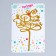 Topper "Happy Birthday", Golden Color
