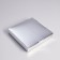 Self -charged box, with a window, silver, 19 x 19 x 3 cm