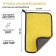 A car for washing cars, carTage, microfiber, 400 g/m², 20 × 30 cm, yellow-gray