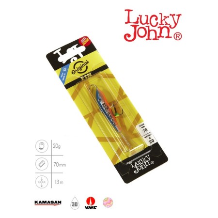 Balancir Lucky John Fin 5 + tee, 7 cm, color 45h blister-2