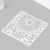 Plastic "pattern" 15x15 cm stencil