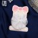 Hair Set "Schoolgirl" (clamp 7 cm, 2 gum 3.5 cm) cage bow, white
