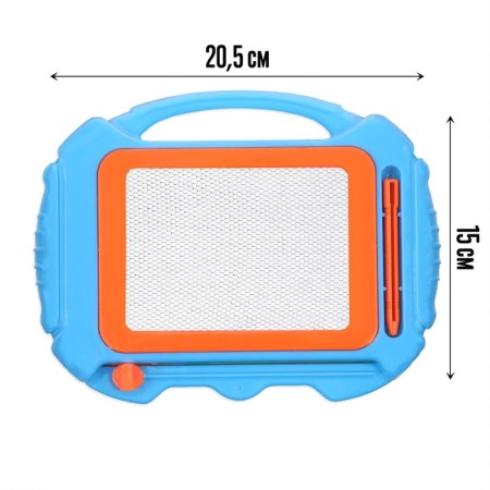 Set for creativity. Magnetic tablet with a stencil "Machine"-2