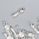 Decor Metal for creativity "Power of the baby - Baby" silver set 20 pcs