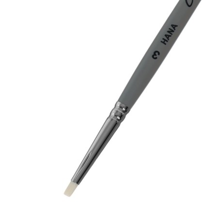 Silicon Brush "Flat", Hana Create No. 3 (exhibition length 5 mm), short dull handle-1