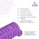A set of massage rollers 2 in 1 sangh, 33x13 cm and 30x9 cm, purple color