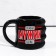 Ceramic mug "man", 500 ml, black color