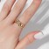 Ring "buckle", color gold, dimensionless