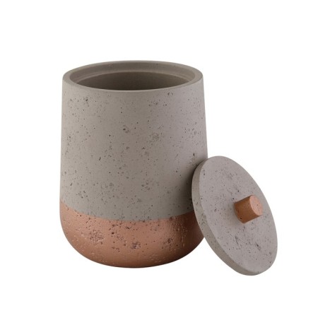 Axentia Concrete storage capacity for a bathroom of gray ceramics Ø 10 cm-4