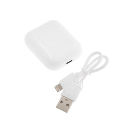 Wireless headphones Luazon i12, TWS, BT 5.0, 35/300 mAh, sensor, glossy, white-6
