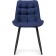 SHELS on a metal frame Chelsea Metal/velor, black/blue 50x60x80 cm