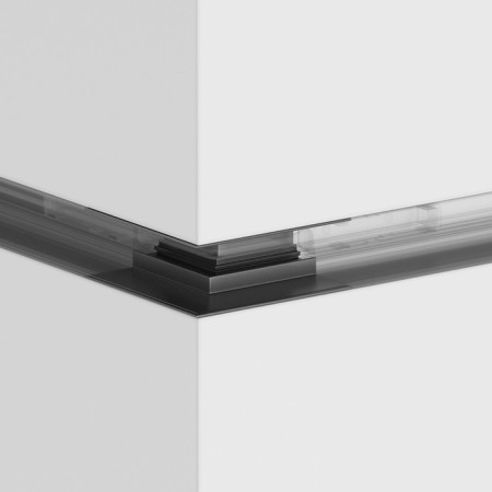 External Corner Connector for the built-in track system Technical tra004OCL-22B, 10x10x8.5 cm, black color is black-4
