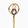A teaspoon spoon with a suspension "Happy New Year", 11.5 x 2 cm