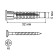 Dowel-gvo bison, universal, with a screw, polypropylene, 5x32 mm, 12 pcs