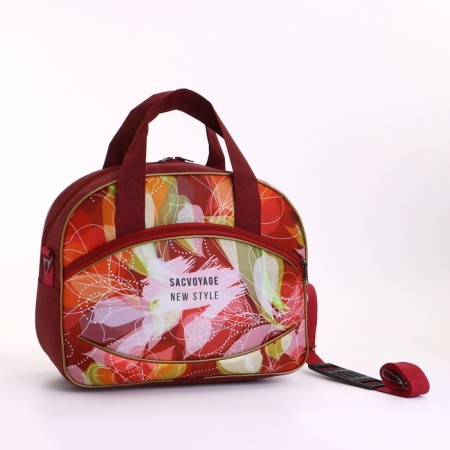 Small 37 l (s) suitcase with a Sacvoyage bag, lightning department, external pocket, extension, burgundy color-9