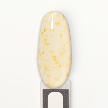 Nail varnish gel, Milk Potal, 3 phase, 8ml, LED/UV, white/golden color (02)-10