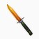 Wooden weapons, children's souvenir "gold", knife bayonet, 29 x 7 cm