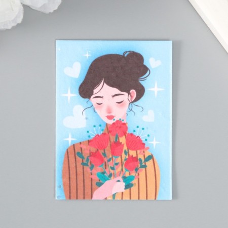 Postcard with the seeds "grow itself" Congratulations on the holiday "5*7cm
