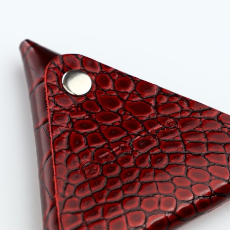 Monetnik on the button, Textura, burgundy color-4