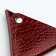 Monetnik on the button, Textura, burgundy color