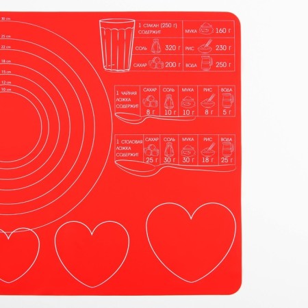 Silicone for baking "Cook with love", 50 x 40 cm-3