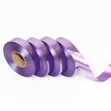 Decor tape and gift, metallized, lavender, 2 x 45 m-1