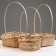 A set of wicker baskets, D19x9/32 cm, d22x9.5/34 cm, d25x10/36 cm, 3pcs, bamboo