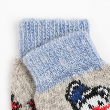 Women's socks "Snowman", gray color, size 23-1