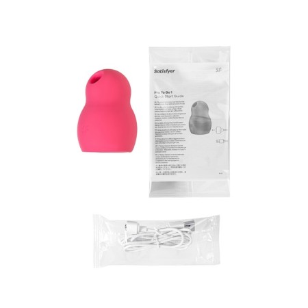 Vacuum Clit stimulator Satiffyer Pro to Go 1, red color-12