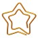 Minker Office Color Globus "Star", 30 mm, 50 pieces, gold, Eurobox
