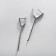 Earrings with rhinestones Xuping pride, white color in silver