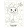 Application with rhinestones "Kitten named Gav" 14.8*21 cm