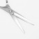 Hairdressers with emphasis, blade - 5.5 cm, silver color
