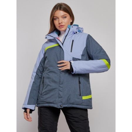 Ski jacket female winter, size 56, purple color-6