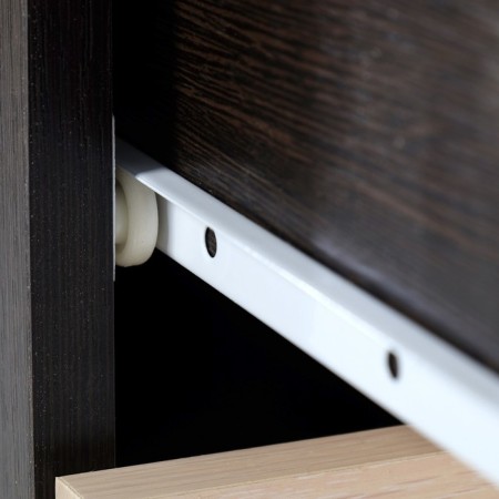 Loof cabinet for 3 boxes, 400x400x600, wenge/dairy oak-5