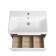 Tumbling under the Aquaton Liberty shell, 70 cm, 1 box, color of oak Elvezia, white glossy