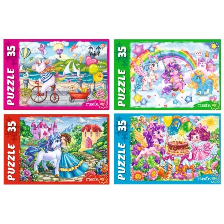 Puzzle "wonderful unicorns", 35 elements