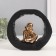 Souvenir Polystone "Little Hosty laughing, in an arch of wood cut" 6x21x19 cm