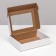 Boxing box, white with a window, 21 x 15 x 5 cm