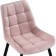 Chalsey Metal Carcass chair 1 metal/velor, black/pink 50x60x80 cm