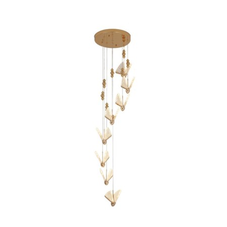 Suspension "Butterfly", size 40x250 cm, 8x6W, LED, 3000K