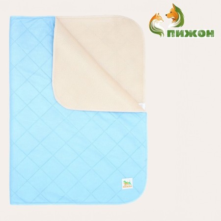 Single for animals reusable absorbent, 70 x 90 cm, blue