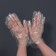 Disposable gloves, universal size, 100 pcs, 0.4 microns, transparent