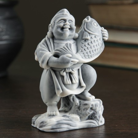 Souvenir "Ebisa with a sacred fish" 9cm