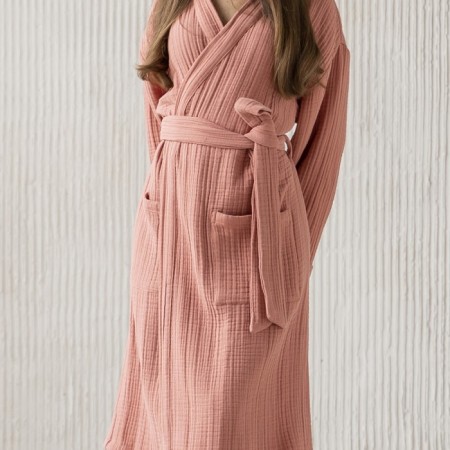 Shifu robe, size L, Terracotta color-1